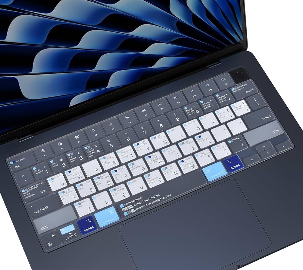Amazon.com: Keyboard Cover Compatible with MacBook Air 13.6 M2 M3