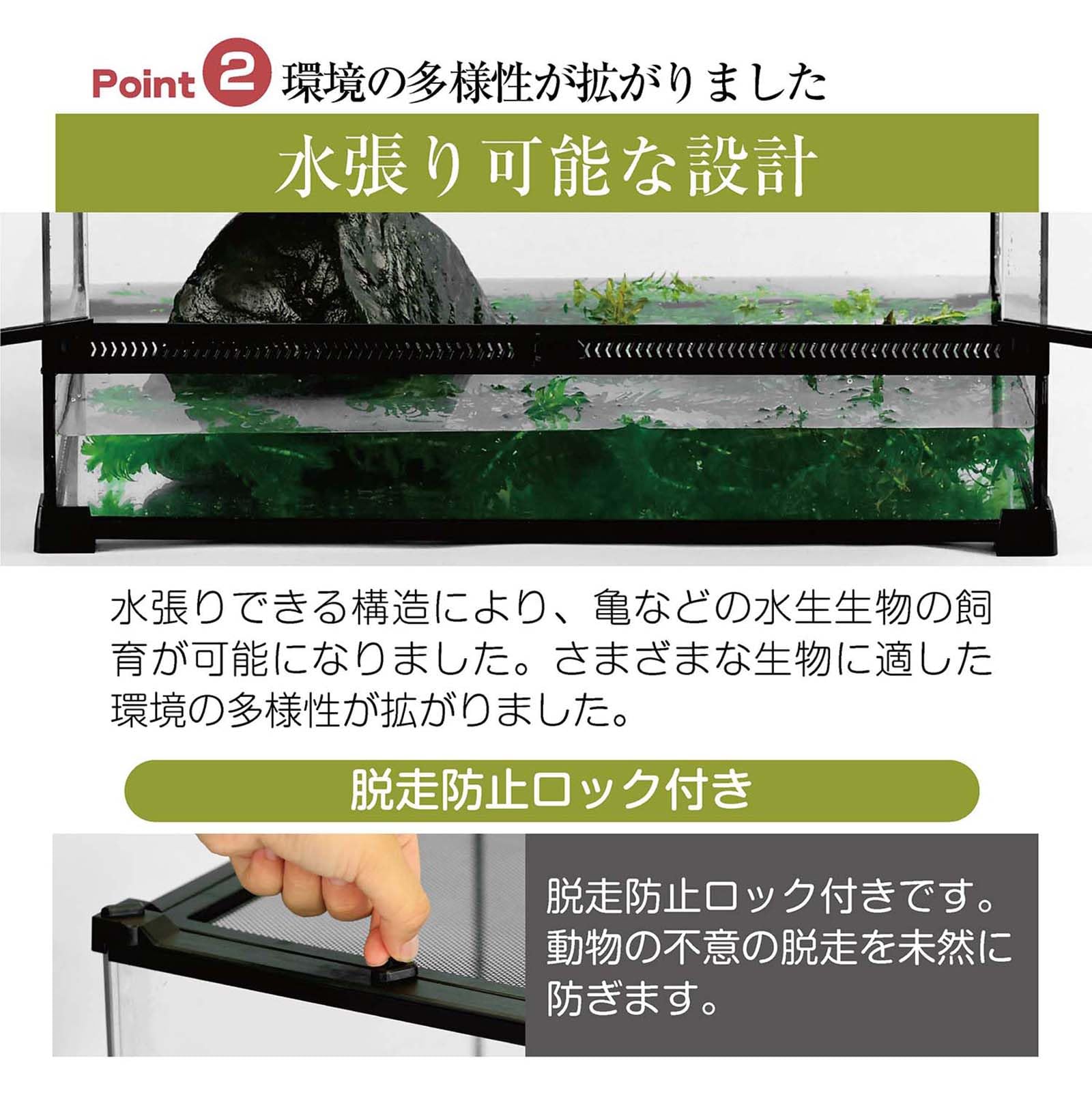 Amazon | Eterins 爬虫類 ケージ 飼育ケース レオパ ケージ テラリウム