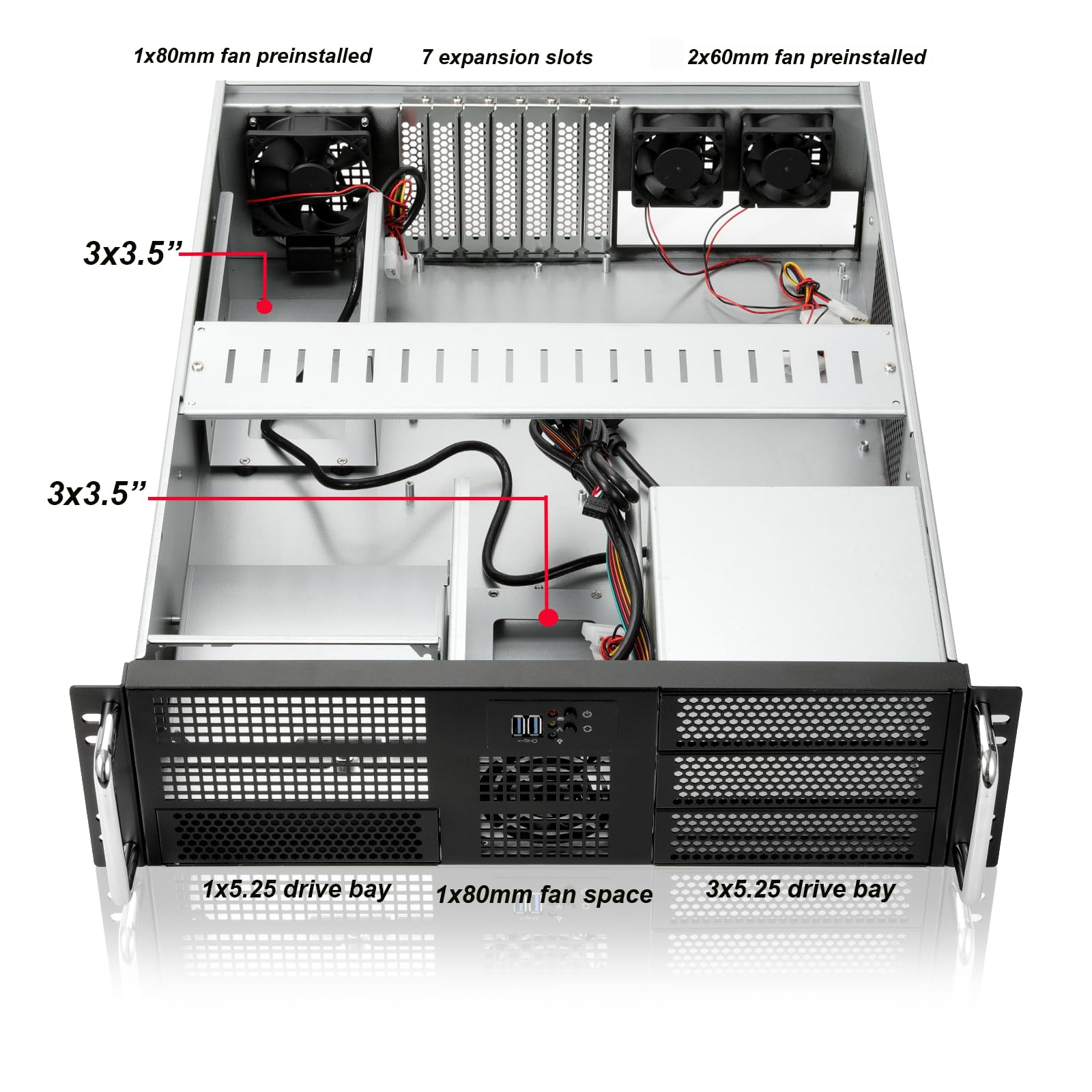 Amazon.co.jp: RackChoice 3u ラックマウントサーバーシャーシ EATX