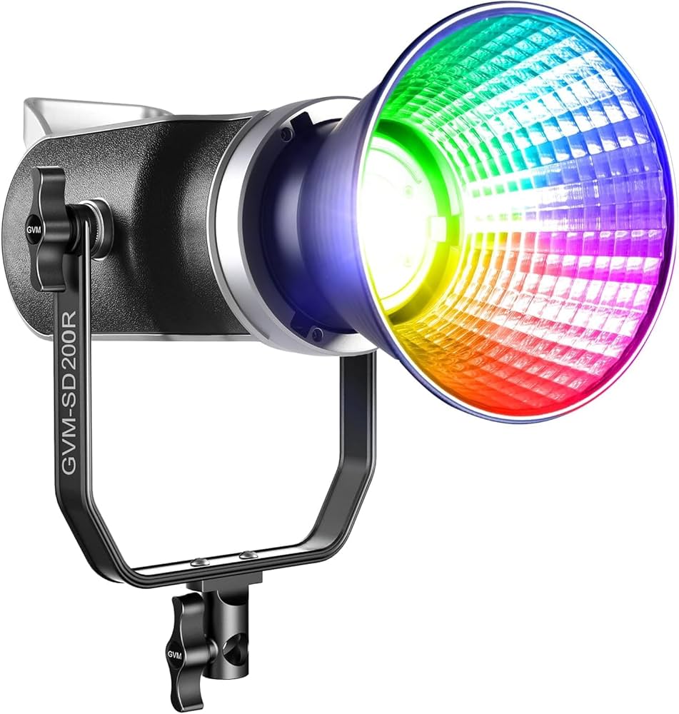 Amazon.com : GVM 200W RGB Video Light, Bi-Color COB Photography