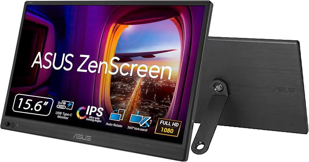 ASUS ZenScreen 16” Portable USB Monitor (MB169CK) - Full HD, IPS