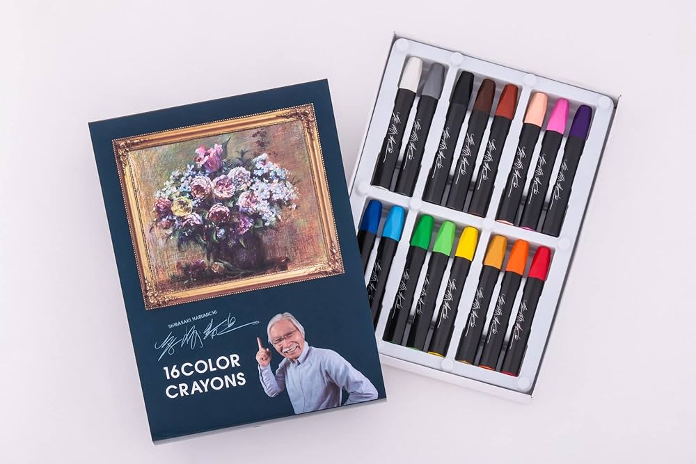 Amazon.co.jp: 柴崎春通監修 楽しい大人のクレヨン画BOOK 16色の