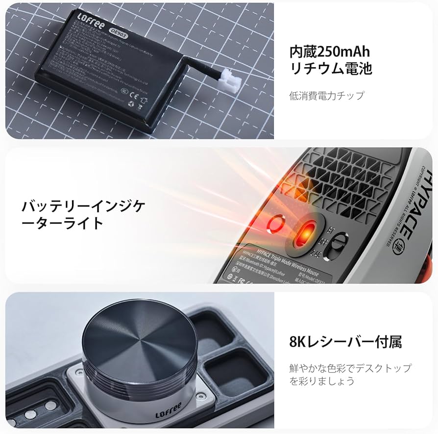 Amazon | LOFREE Hypace 超軽量ワイヤレスゲーミングマウス (47g