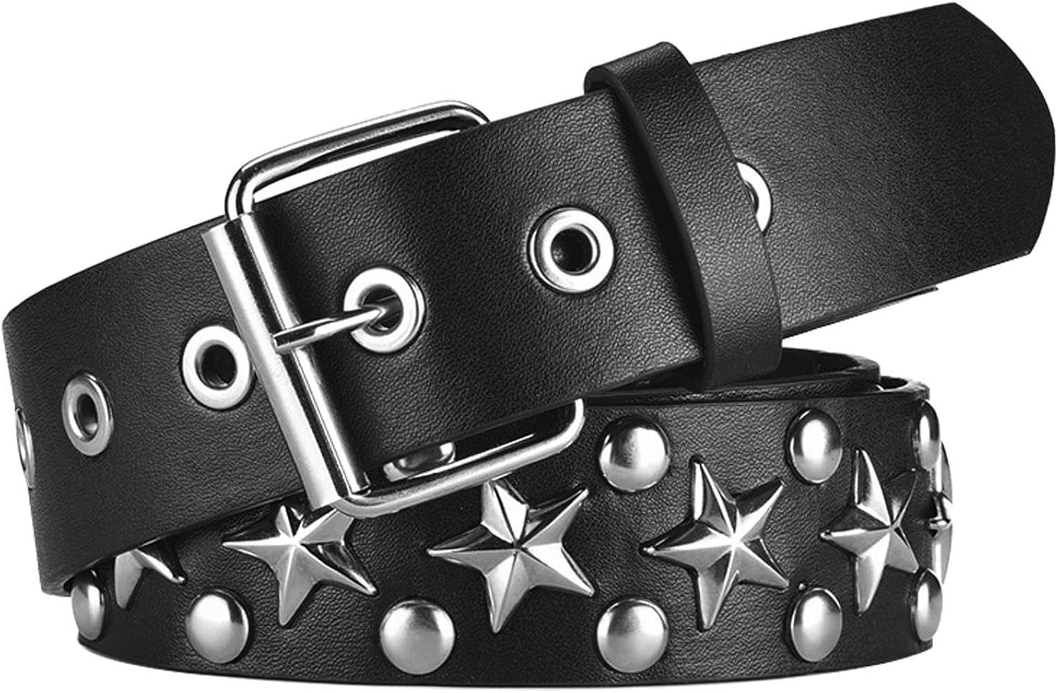 Amazon.com: CWCYYDSYY Stars Studded Belts Y2K Punk Hip Hop Black