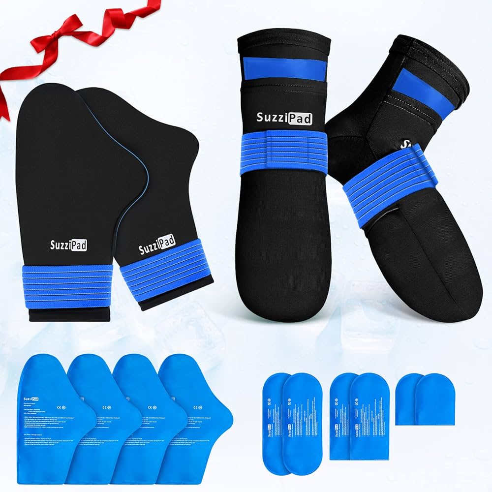 Amazon.com: SuzziPad Cold Therapy Socks & Hand Ice Pack, Ice