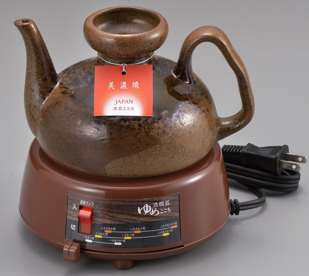 Amazon.co.jp: 丸山技研 ゆめここち 電気 酒燗器 2.5合 ブラウン YDS