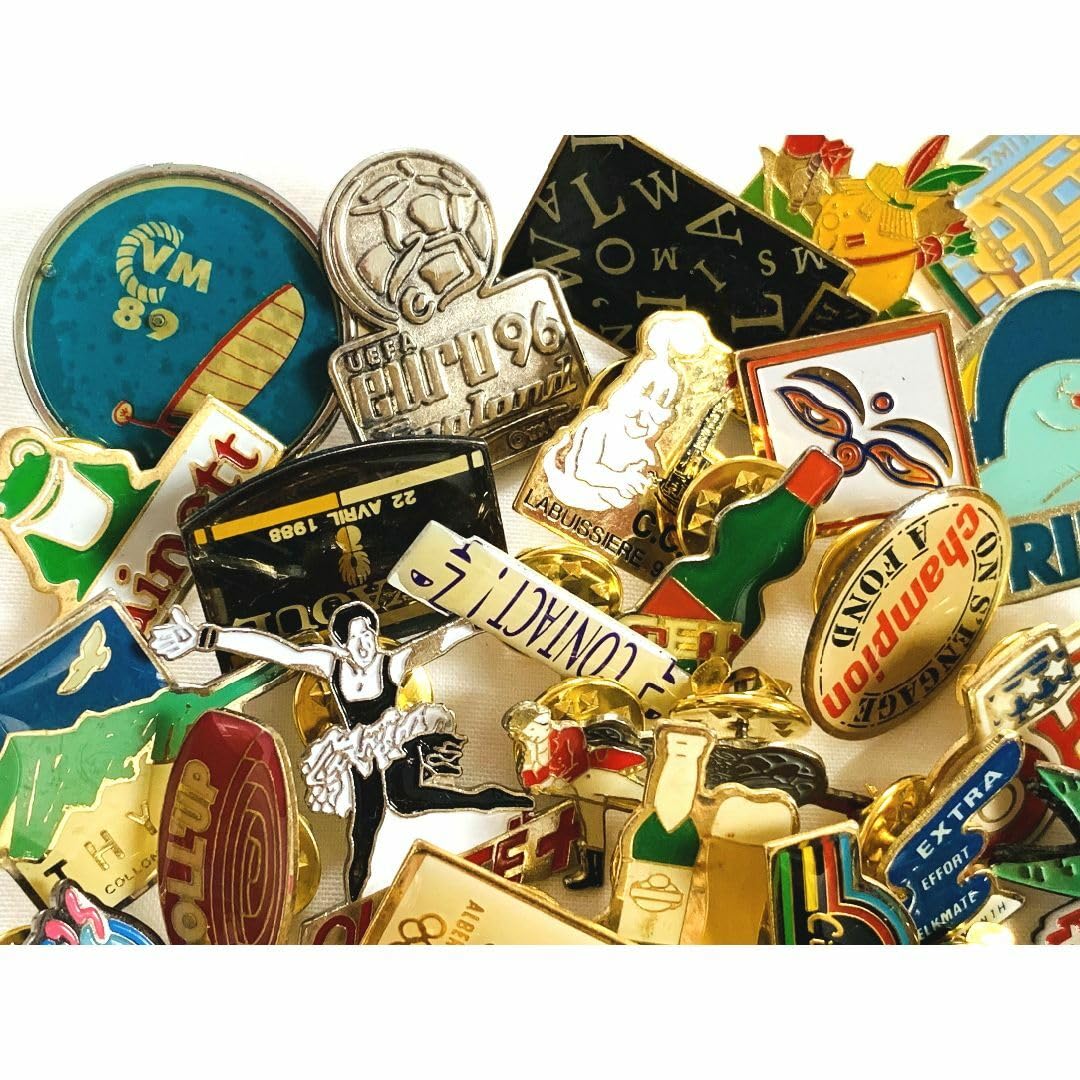 フランス雑貨☆ピンバッジ100個セット☆ ピンバッジ フランス まとめ