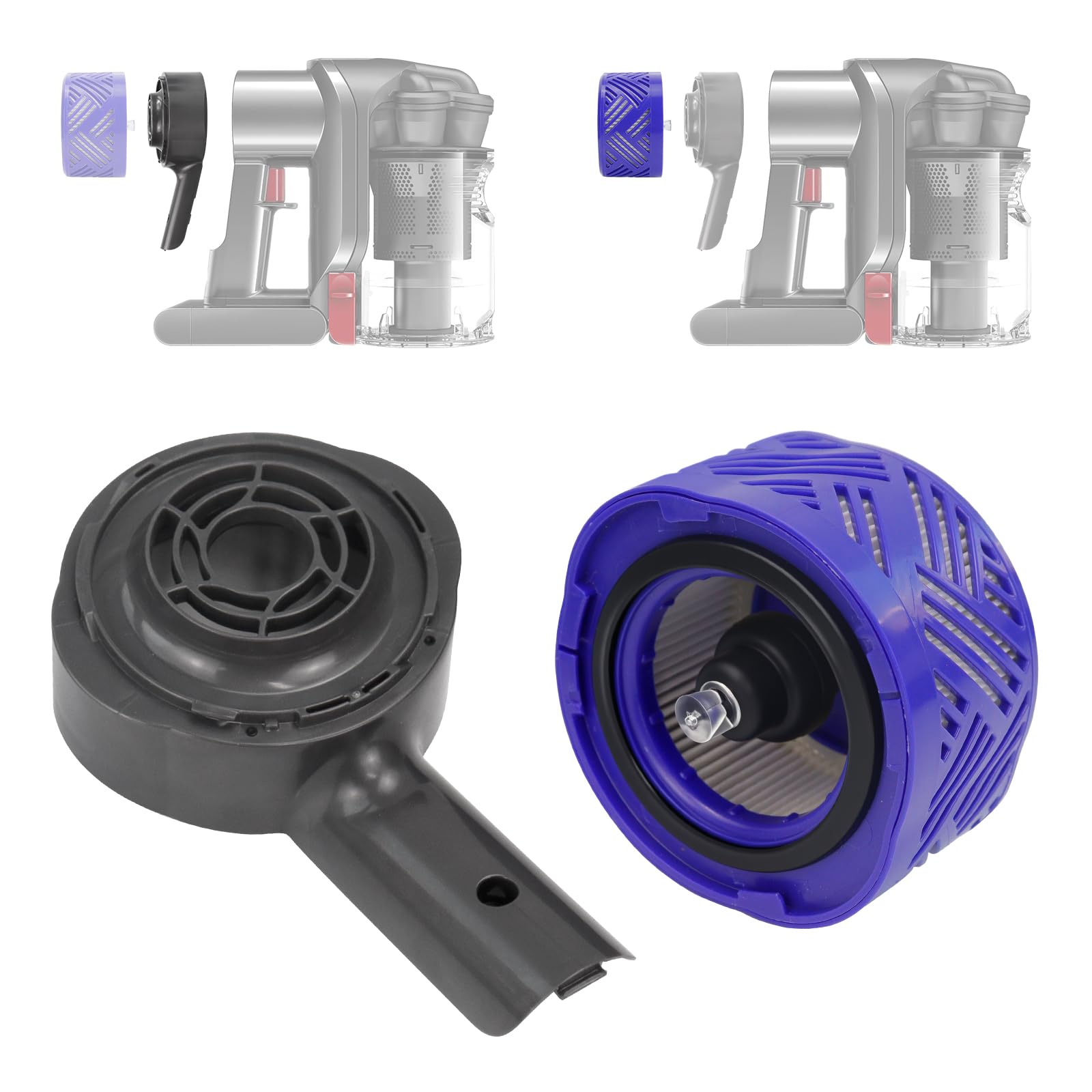 Amazon | モーター背面カバー & フィルター交換ダイソンV6 DC58 DC59