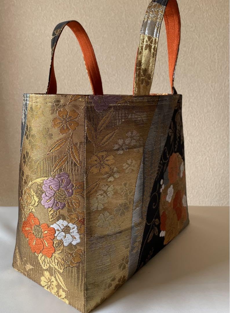 Amazon.co.jp: 帯リメイクハンドメイドおしゃれトートバッグ