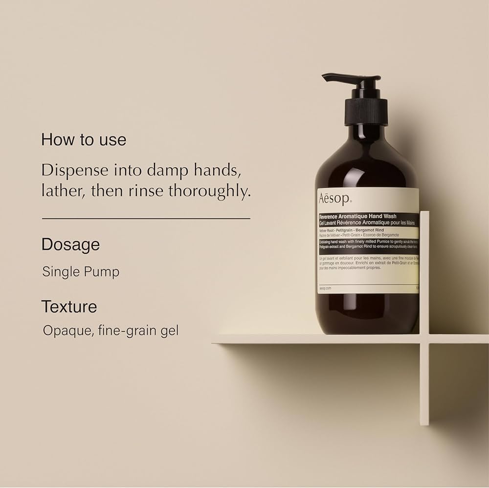 Amazon.com : Aesop Reverence Aromatique Hand Wash & Hand Balm Set