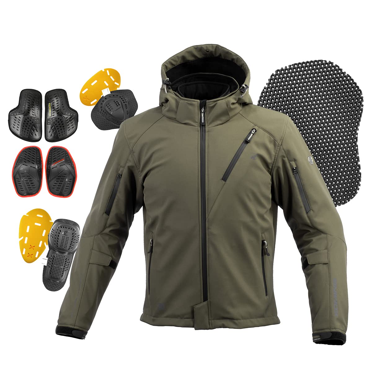 Amazon | [KOMINE] バイク用 ジャケット プロテクトソフトシェル