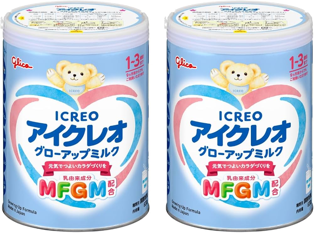 Amazon.co.jp: アイクレオ グローアップミルク 820g×2缶 江崎グリコ