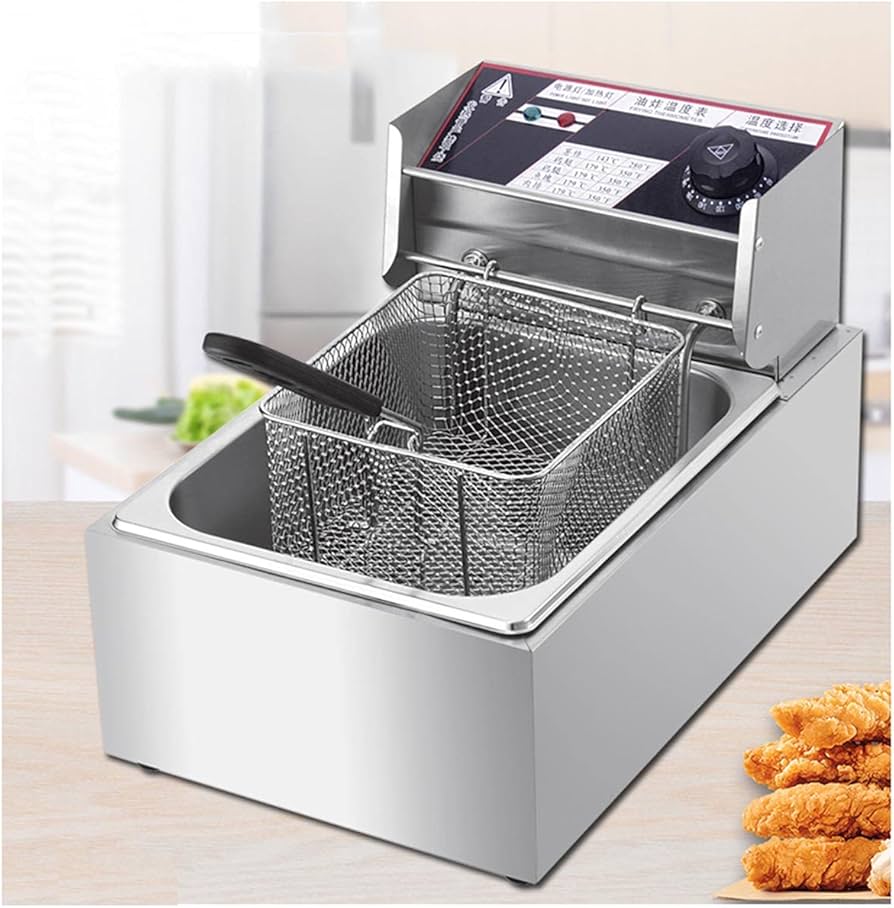 Amazon.co.jp: 1槽型電気フライヤー 10L 大容量 揚げ物 ステンレス