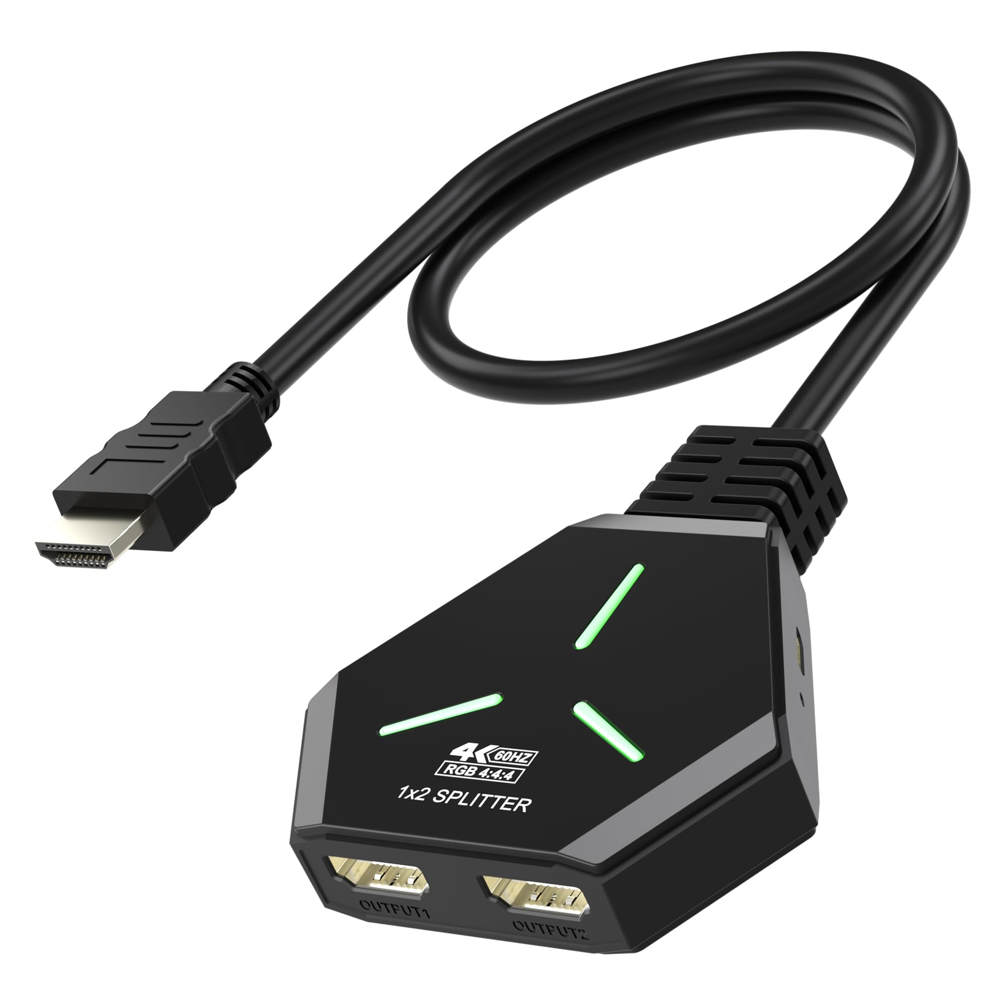 Amazon.com: HDMI Splitter 1x2, 4K@60Hz HDMI 2.0 Splitter 1 in 2