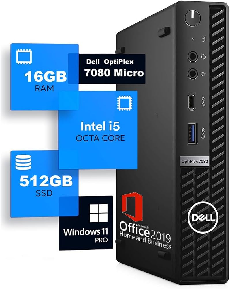 Amazon.co.jp: 【整備済み品】 Dell 超ミニPC OptiPlex 7080 Micro