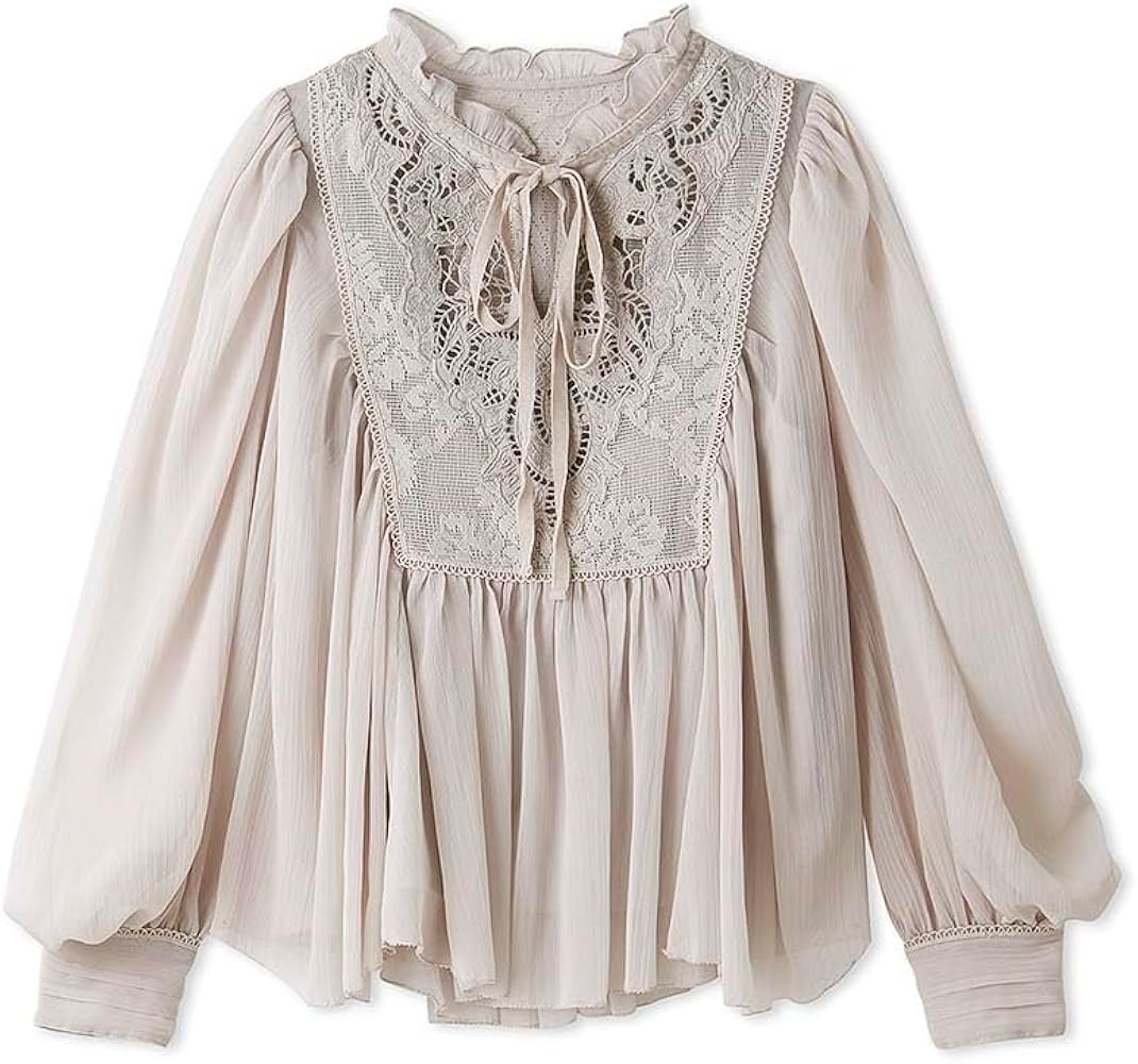 Amazon.co.jp: [スナイデル] エンブロイダリー楊柳シフォン ブラウス