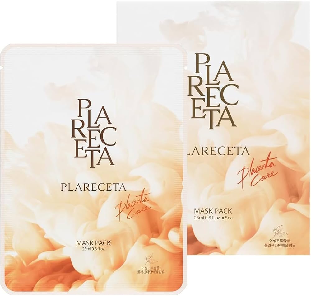 Amazon.com : PLARECETA Placenta Facial Sheet Mask, Hydrating