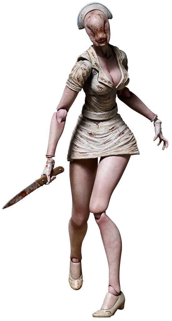 Amazon.com: FREEing Silent Hill 2 Bubble Head Nurse Figma Figurine
