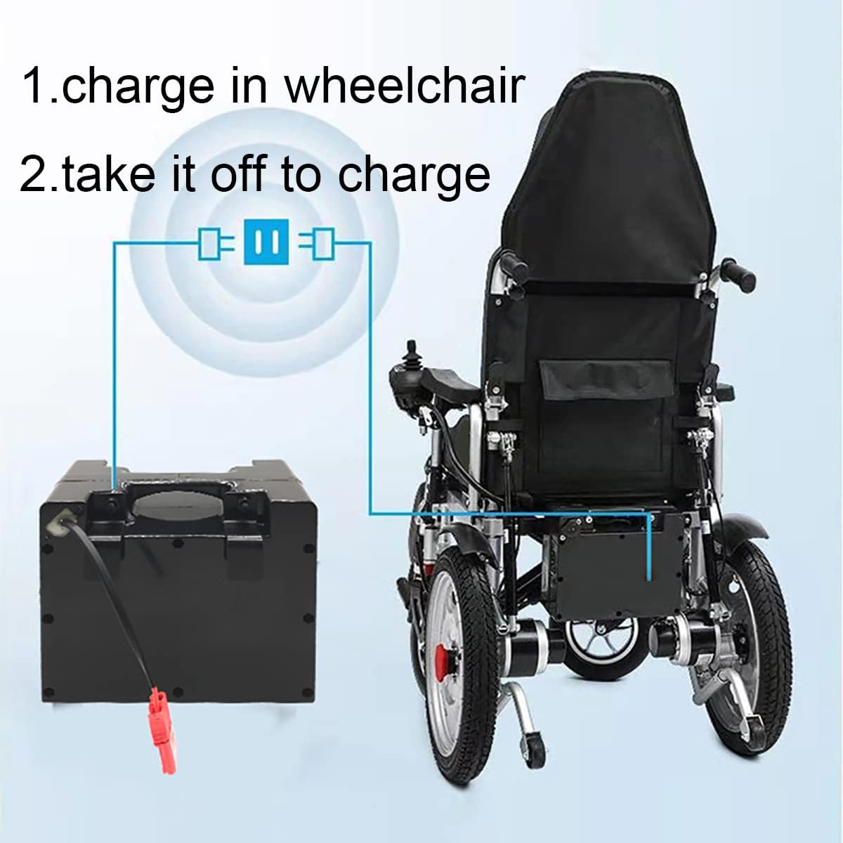 Amazon | 24V 電動車椅子バッテリー 15Ah 20Ah 25Ah 30Ah 35Ah 40Ah