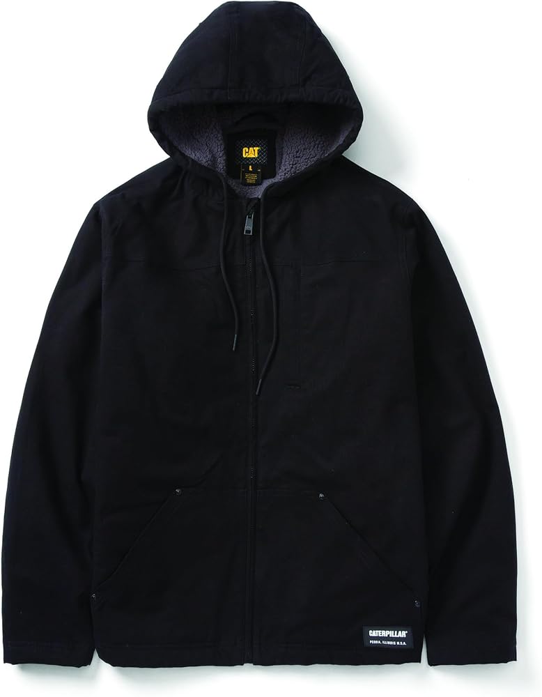 Amazon.com: CAT Caterpillar Men's Hooded Sherpa Lined Zip Up
