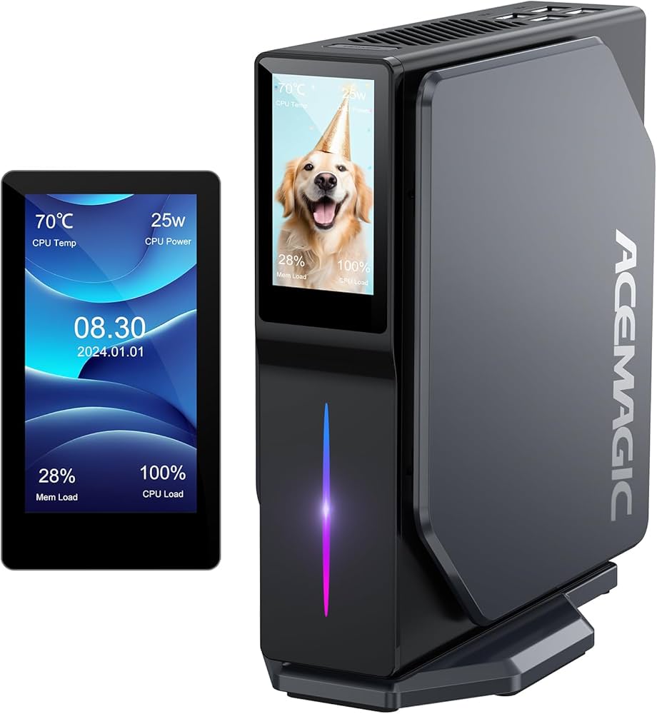 Amazon.co.jp: ACEMAGIC S1 Mini PC Dual Nic with DIY LCD Display