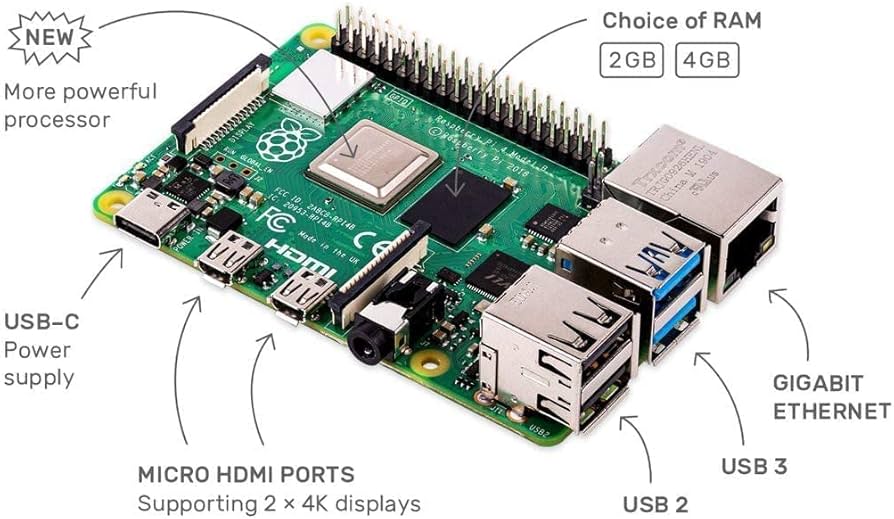 Amazon.com: Raspberry Pi 4 Computer Model B 8GB Single Board
