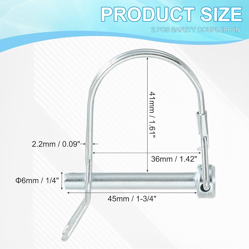 Amazon.co.jp: PATIKIL シャフトロックピンWイヤ1/4x1-3/4