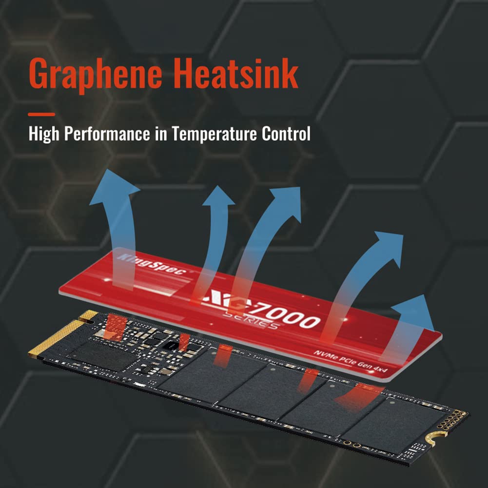 Amazon.com: KingSpec XG7000 1TB NVMe SSD PCIe 4.0-7400MB/s Read