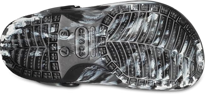 Amazon | Crocs (クロックス) 男女兼用 裏地付き マーブル クロッグ