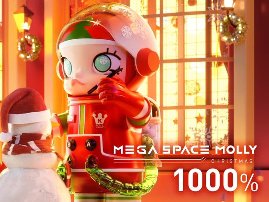 Amazon | POP MART MEGA コレクション 1000% SPACE MOLLY CHRISTMAS