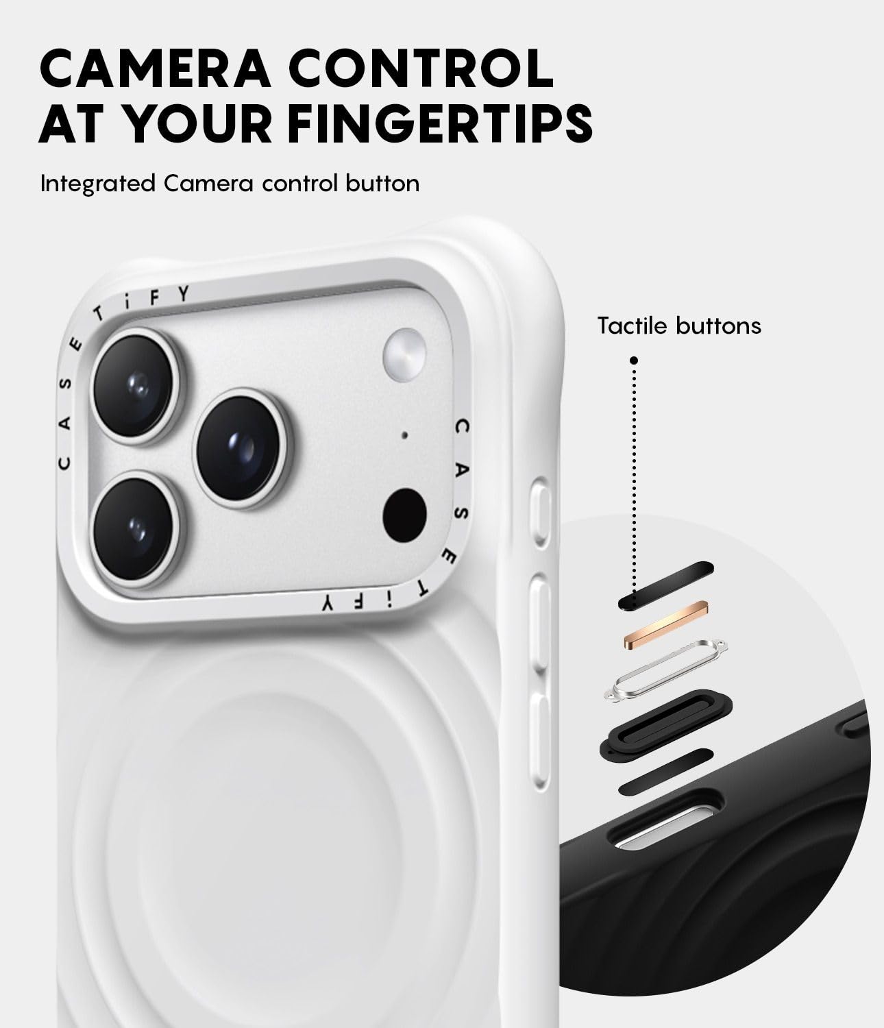 CASETiFY Ripple iPhone 17 Pro Case [Silicone/Compatible with