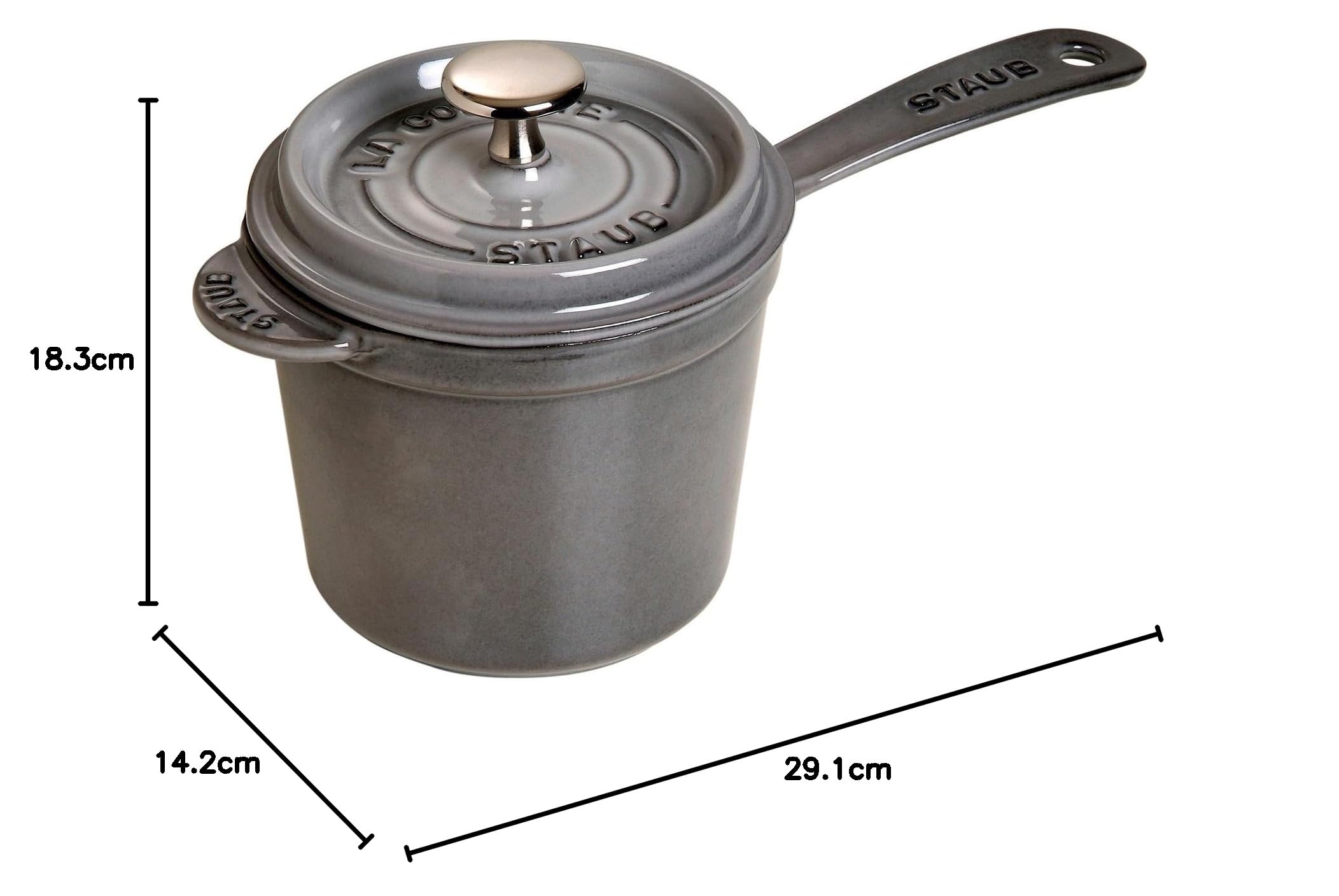 Amazon.co.jp: staub ストウブ 「 XOスープポット 18cm グレー