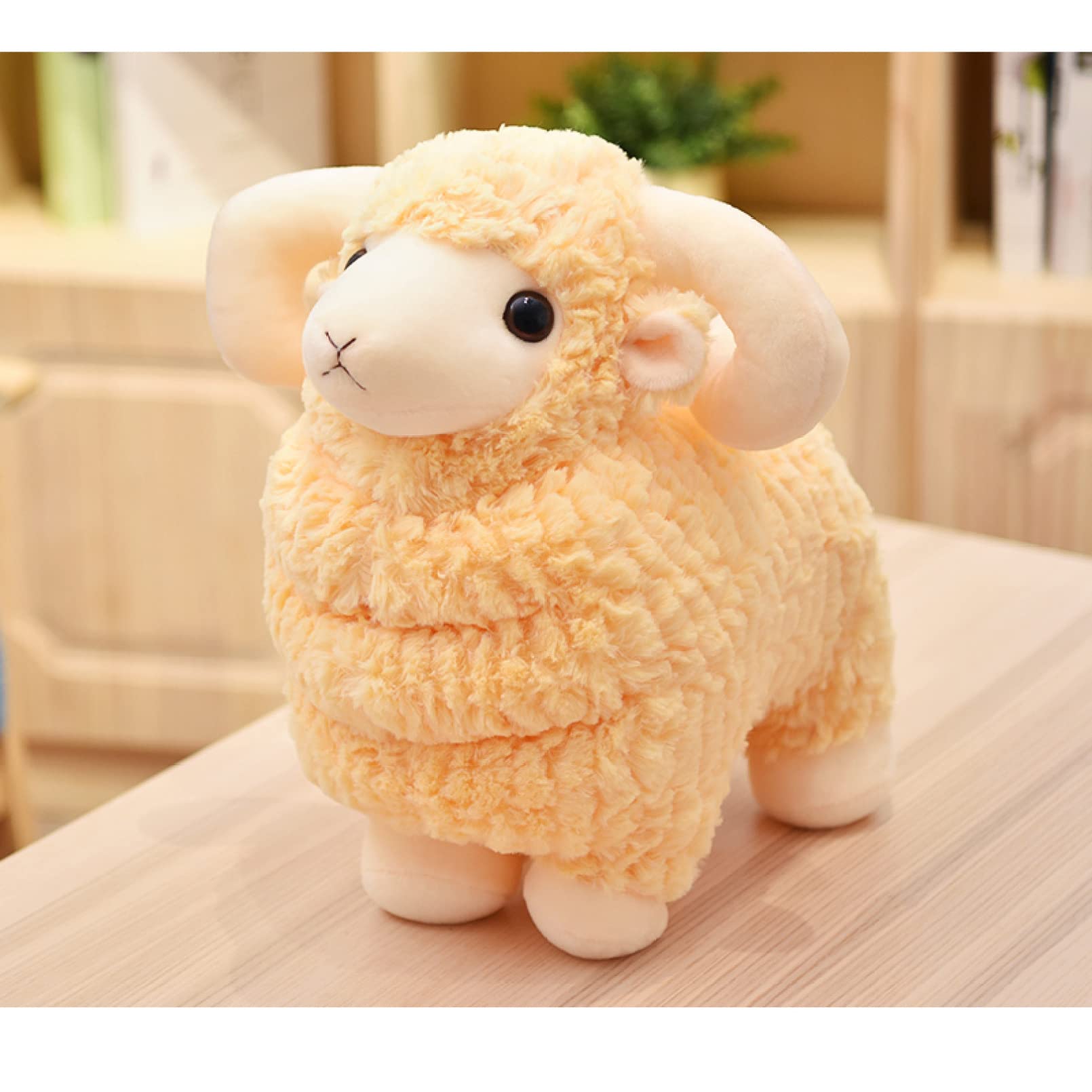 美品】ニュージーランド 羊 ひつじ ぬいぐるみ Rony Ram シープスキン