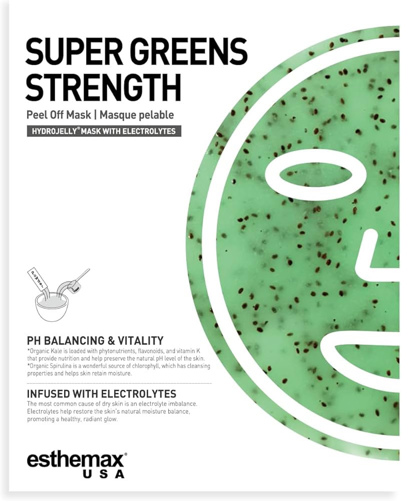Amazon.com : [esthemax] SUPER GREENS STRENGTH HYDROJELLY® MASK