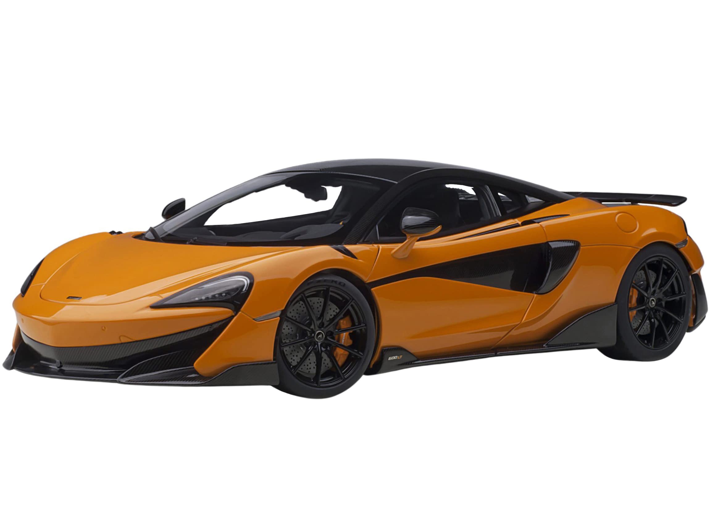 Amazon.com: Auto Art Models McLaren 600LT Myan Orange and Carbon 1