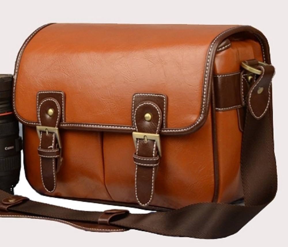 Amazon.co.jp: ノーブランド 英国風 一眼レフ カメラバッグ/ショルダー