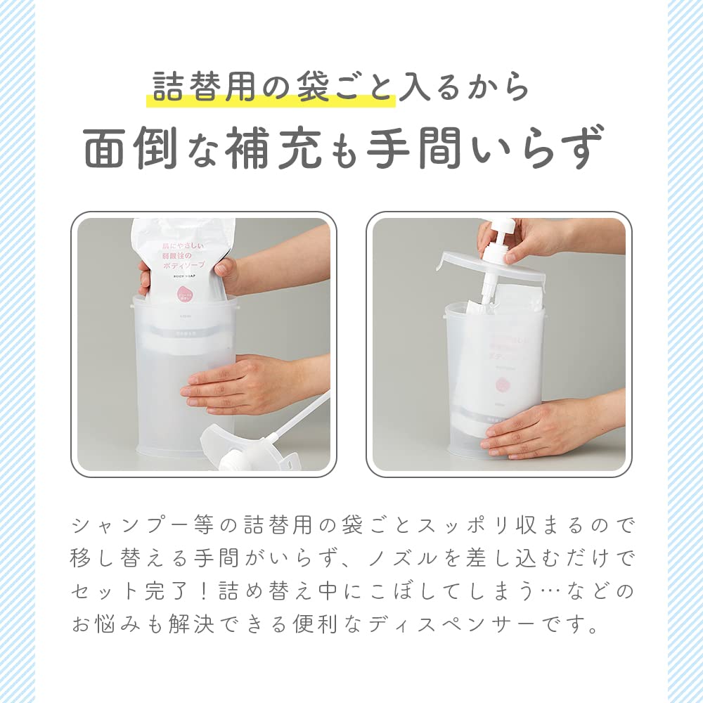 Amazon｜アイメディア ディスペンサー 3色セット 500ml対応 シャンプ