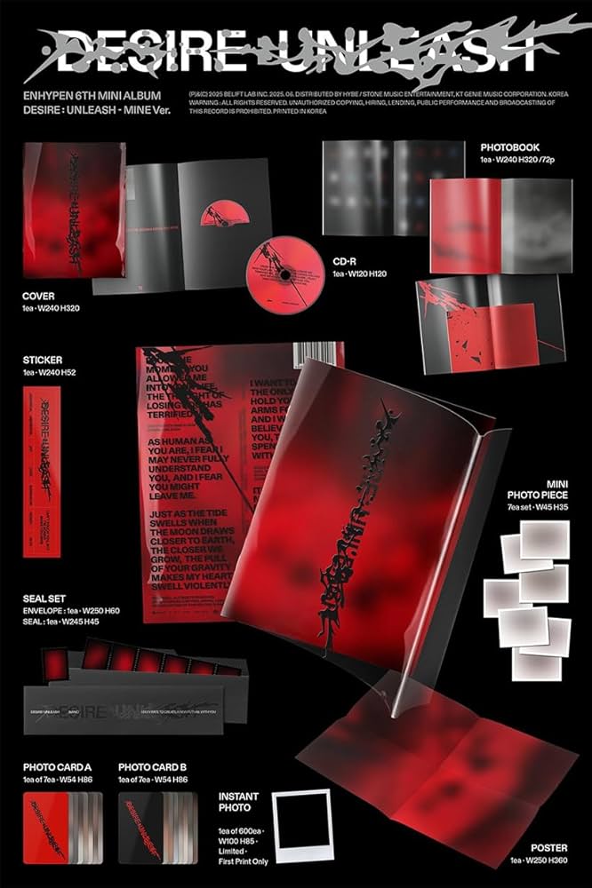 Amazon.co.jp: ENHYPEN - [DESIRE : UNLEASH] 6th mini album 韓国盤