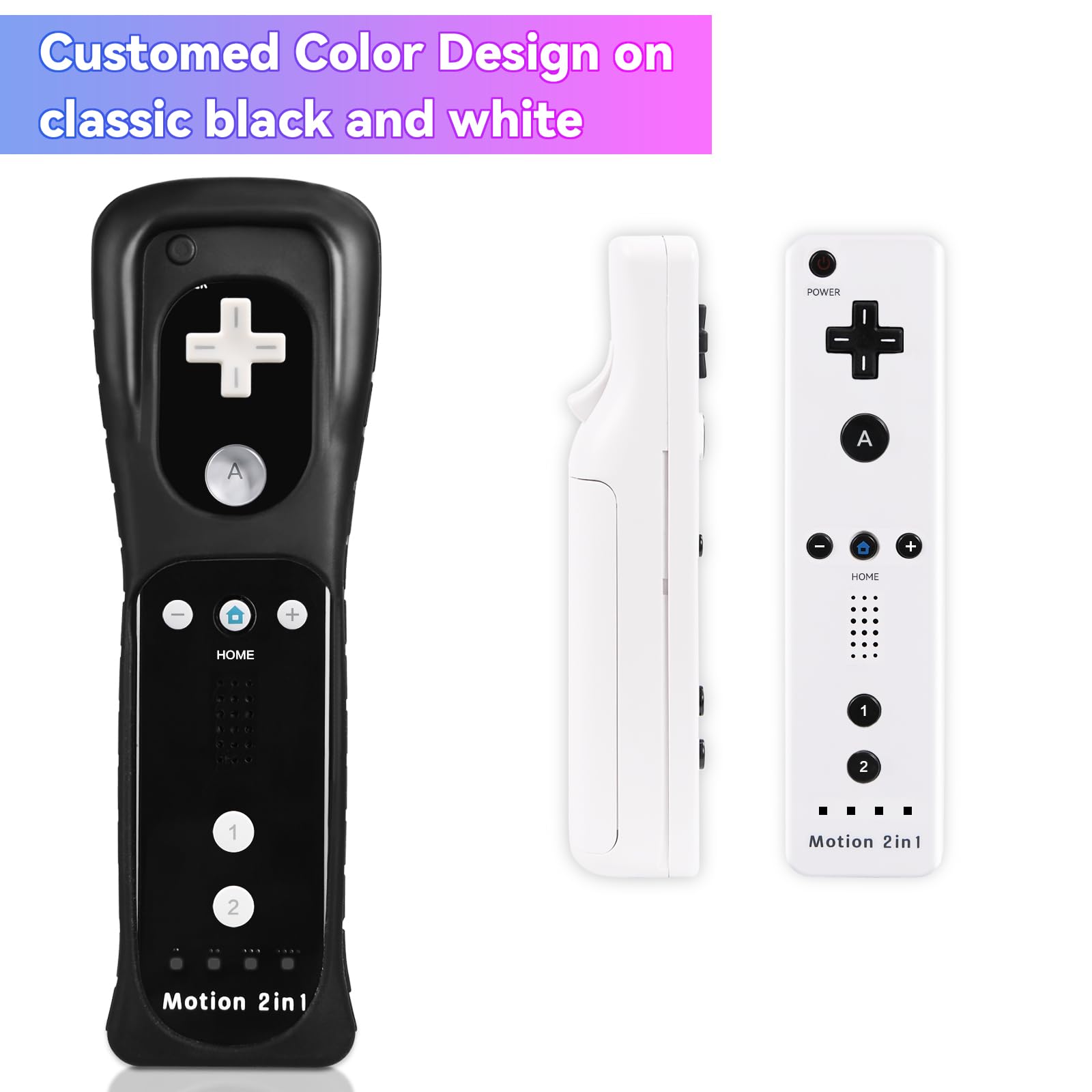 Amazon.co.jp: Wii コントローラー 2個パック Motion Plus ブラック