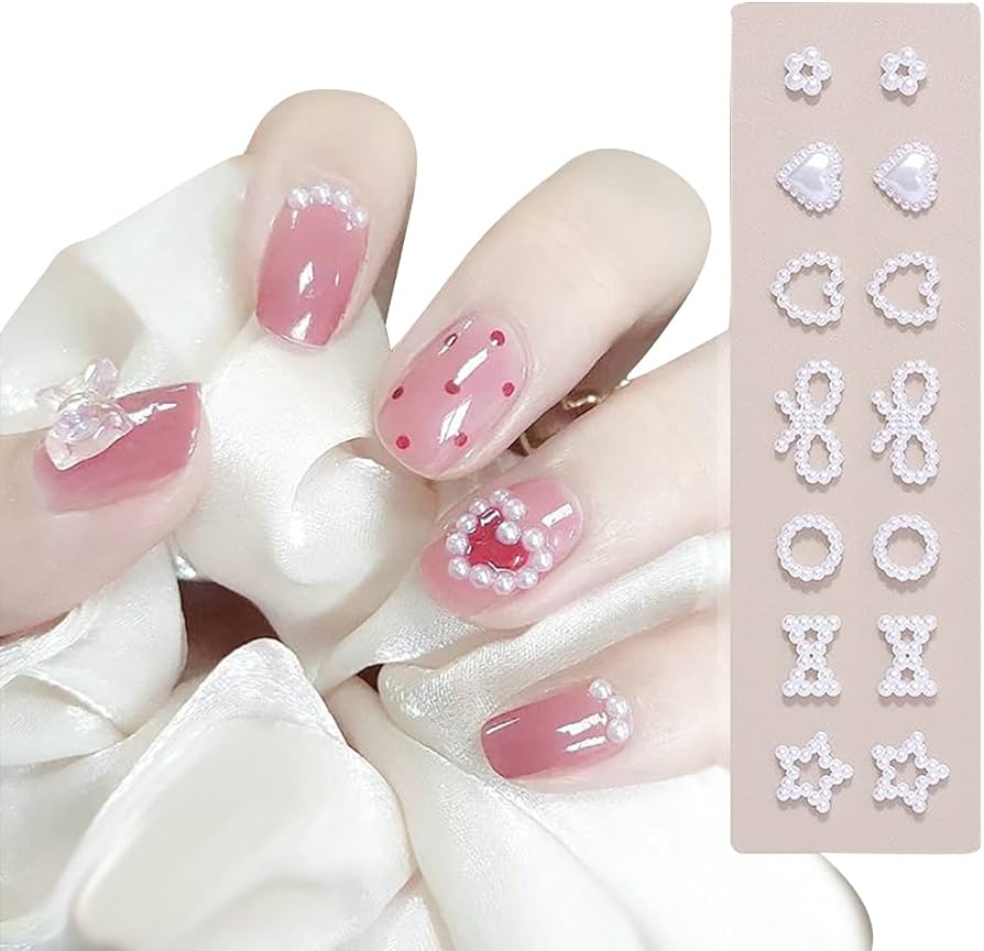 Amazon | リボン ネイルパーツ 約50個セット 可愛い スター 蝶結び