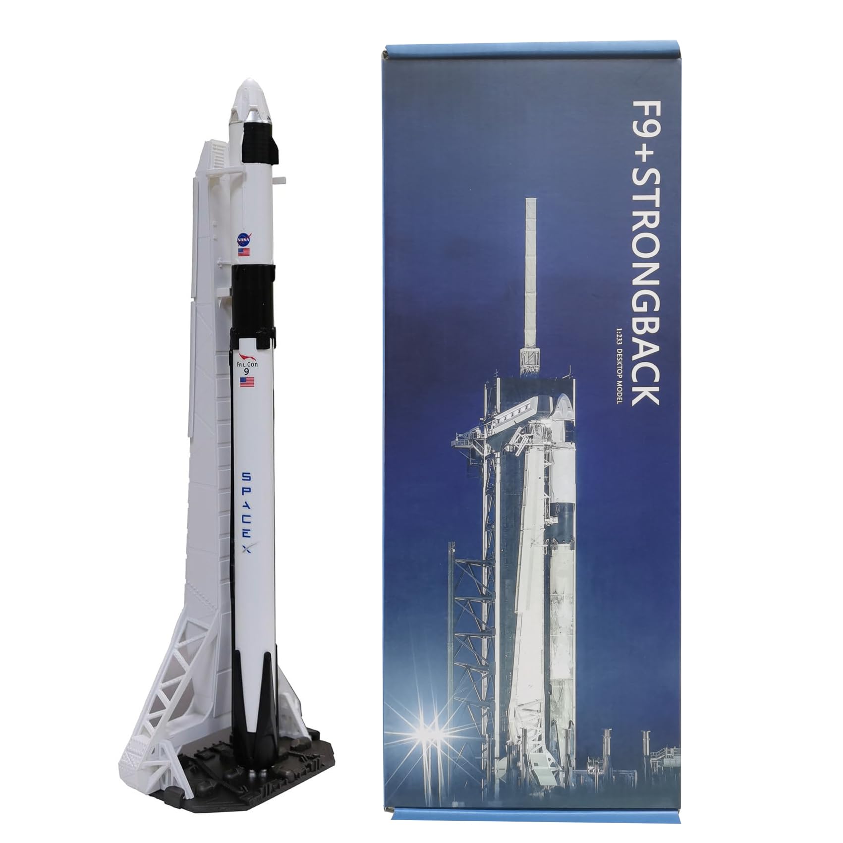 Amazon | Flmenunu Space X Falcon 9 + Dragon Strongback 1/233 ダイ