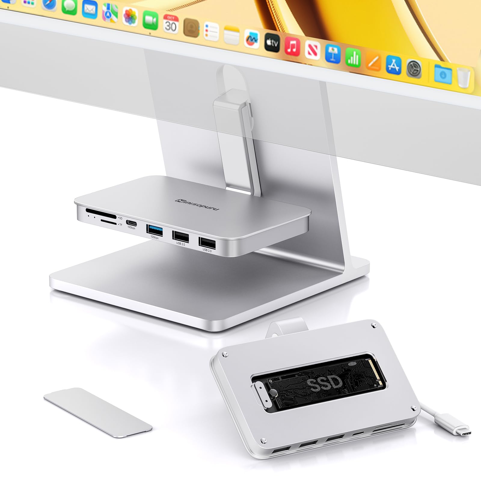 Amazon | Minisopuru iMac アクセサリ (iMac 2021/2023 用)、iMac USB