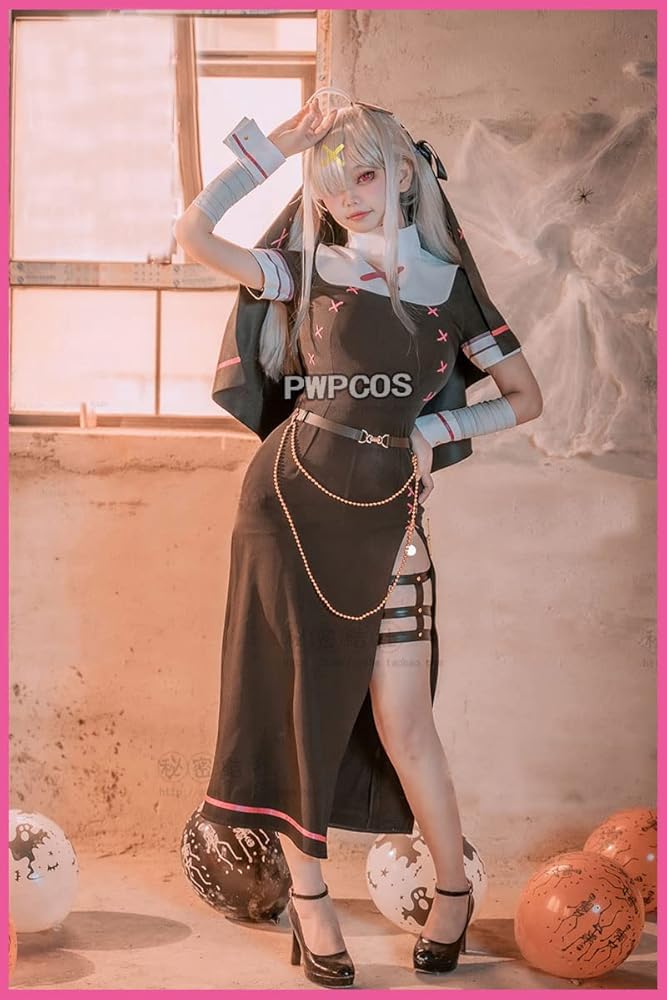 Amazon.co.jp: [PWPCOS] 健屋花那シスター服 コスプレ衣装 バーチャル
