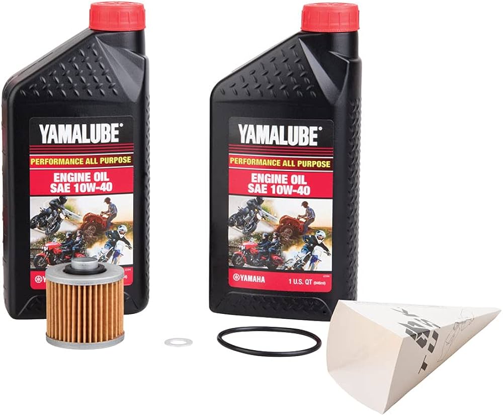 Tusk 4-Stroke Oil Change Kit Yamalube All Purpose 10W-40 - Fits