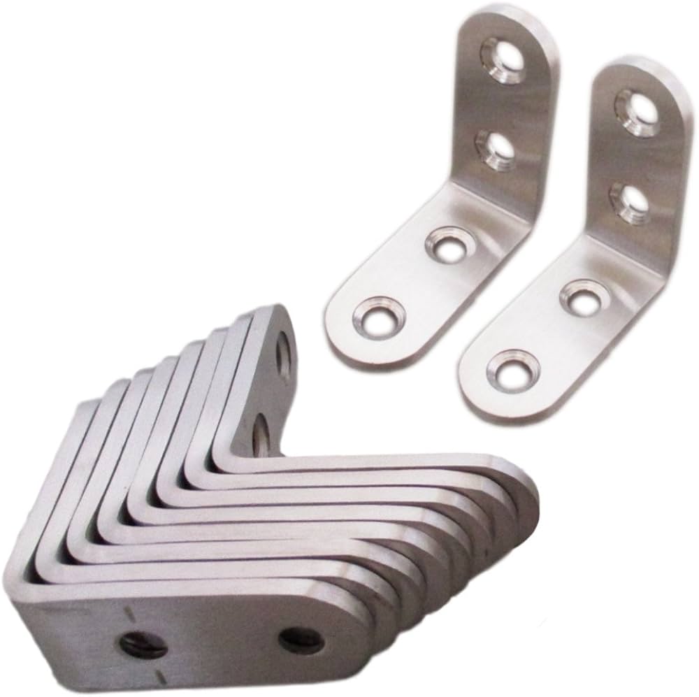 Amazon.co.jp: （なないろ館）ステンレス製 L字 アングルブラケット