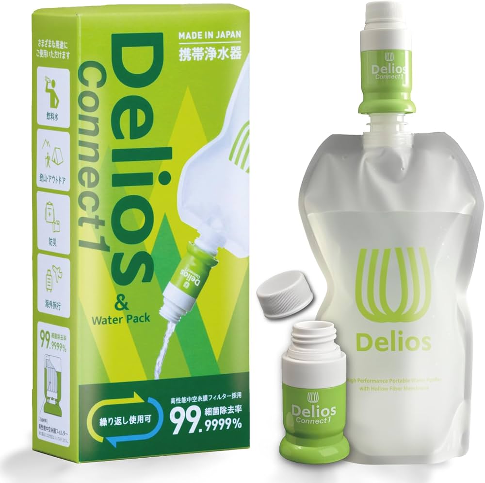 Amazon | 【日本製】防災士推奨／ デリオス コネクト1 携帯浄水器