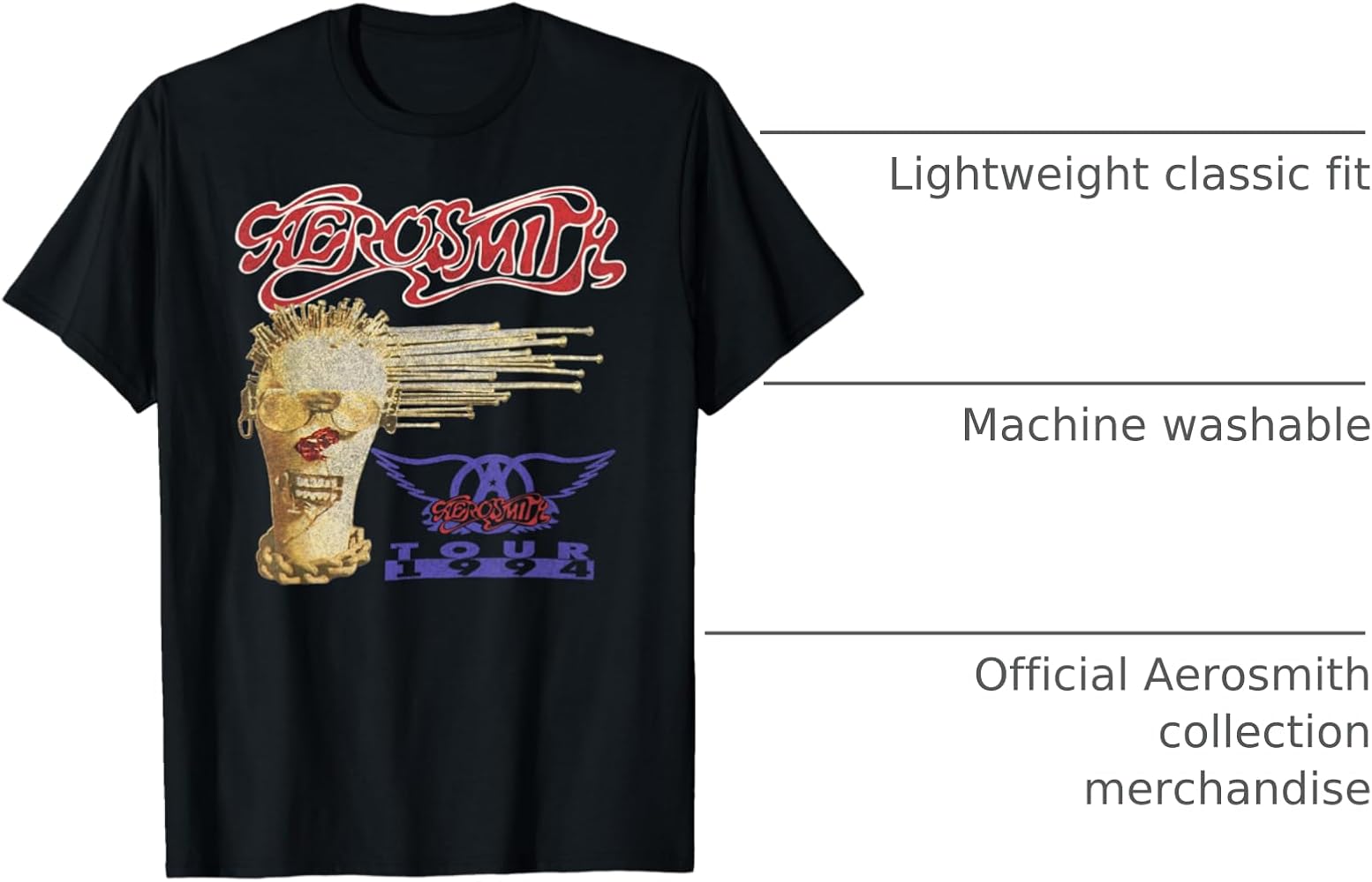 Amazon.com: Aerosmith Amazon Exclusive - Get A Grip 1994 Tour T