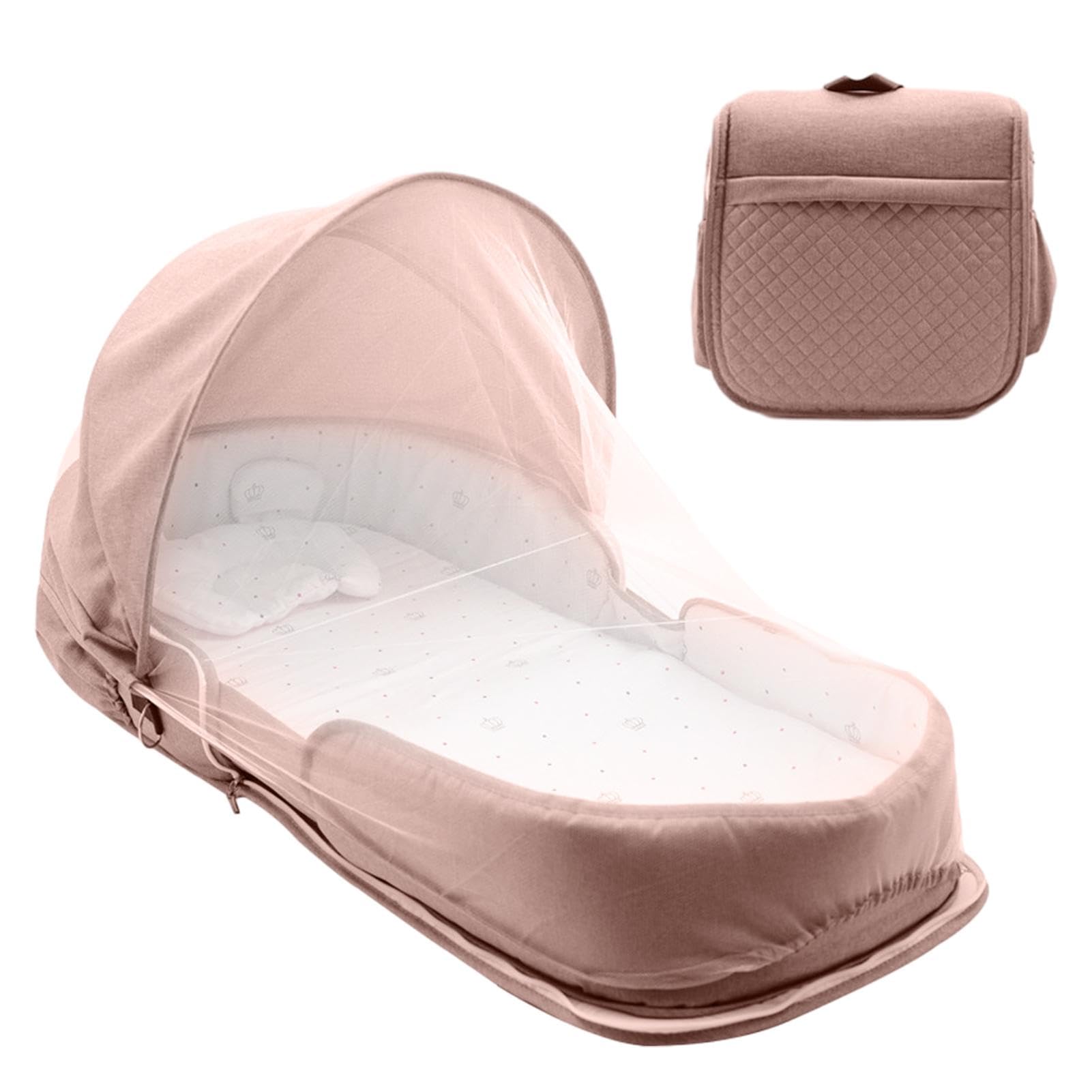 Amazon | ベビーベッド 折りたたみ式 ベッドインベッド 蚊帳付き