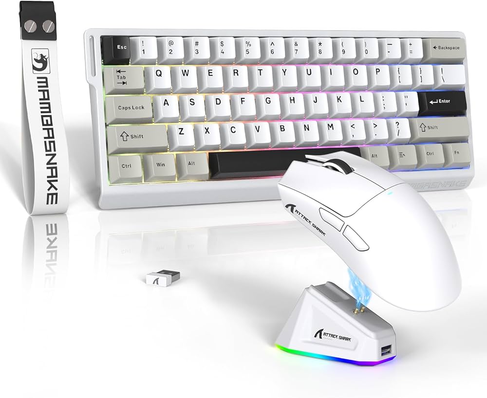 Amazon | 8000Hz ATTACK SHARK×MAMBASNAKE X60HE ラピッドトリガー搭載