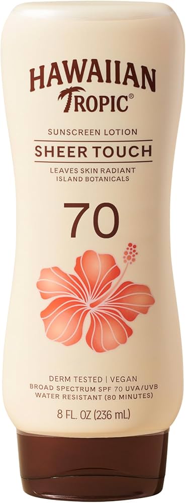 Amazon.com: Hawaiian Tropic Sheer Touch Lotion Sunscreen SPF 70, 8